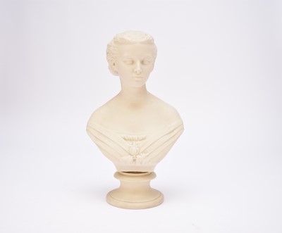 Lot 227 - Copeland parian bust of Princess Alexandra after Thorneycroft