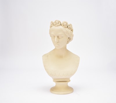 Lot 228 - Copeland parian bust of Princess Alice after Thorneycroft