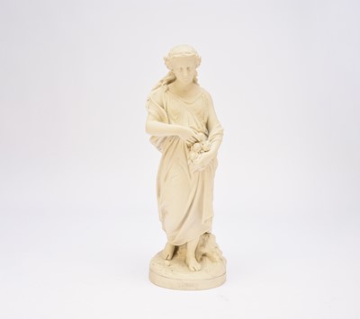 Lot 229 - Copeland parian model of 'Spring' after La Malempres