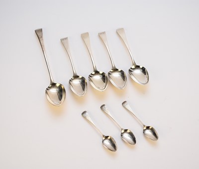 Lot 35 - A collection of George III silver spoons