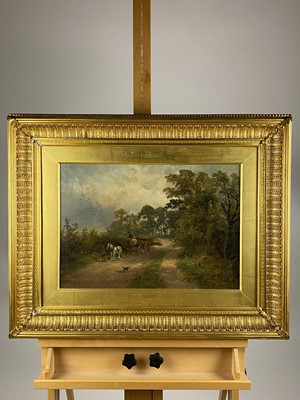 Lot 238 - David Payne (British c.1843/44-1891) Wilford Lane and The Trent nr Welford