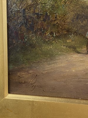 Lot 238 - David Payne (British c.1843/44-1891) Wilford Lane and The Trent nr Welford