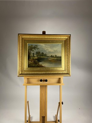 Lot 238 - David Payne (British c.1843/44-1891) Wilford Lane and The Trent nr Welford