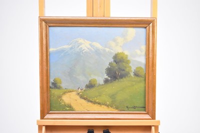 Lot 433 - Benito Ramos Catalan (Chilean 1888-1961) Andean Landscape