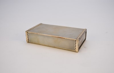 Lot 45 - A modern silver collapsible hinged box