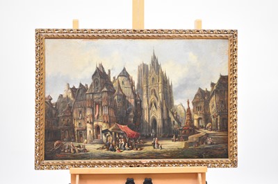 Lot 290 - Henry Schafer (1854-1915) Cathedral Town