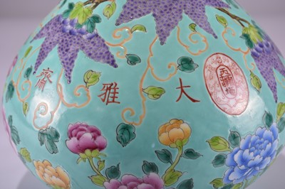 Lot 52 - A Chinese Dayazhai porcelain bottle vase