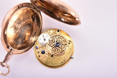 Lot 101 - An 18ct gold pocket watch by William Tarleton, Liverpool