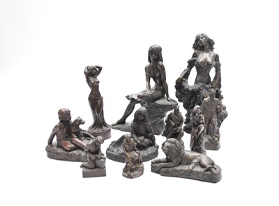 Lot 507 - John Letts (1930-2010), a collection of cast resin sculptures