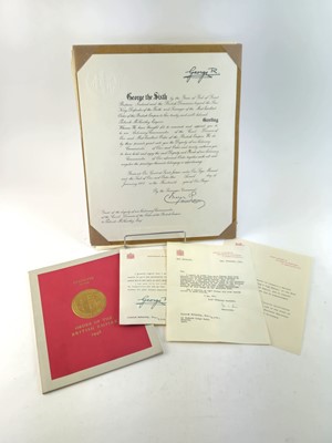 Lot 166 - George VI 1953 CBE certificate