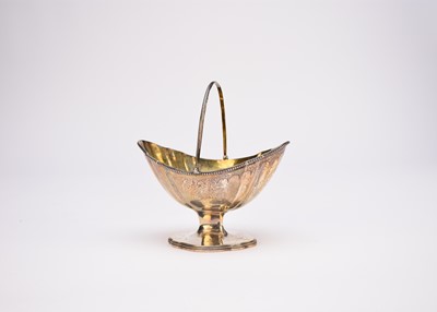 Lot 2 - A George III swing handled silver sugar bowl