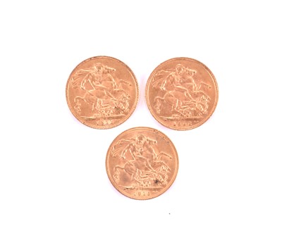 Lot 113 - Three sovereigns