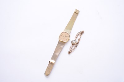 Lot 119 - An Omega gentleman's gold plated dress watch and an Oriosa ladies 9ct bracelet watch