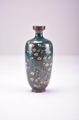 Lot 634 - A Japanese cloisonne vase, Hayashi school