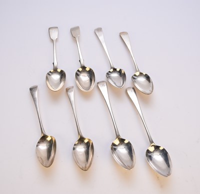 Lot 62 - Four pairs of silver tablespoons