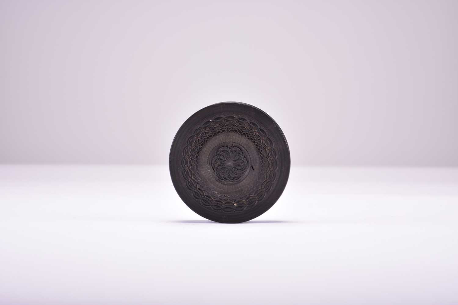 Lot 559 - A Chinese carved tortoiseshell box and cover, Qing Dynasty