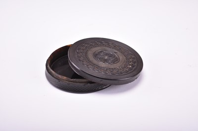 Lot 559 - A Chinese carved tortoiseshell box and cover, Qing Dynasty