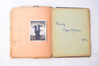 Lot 1048 - LAUREL & HARDY signatures in an album.