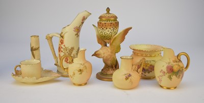 Lot 281 - A collection of Royal Worcester blush ivory