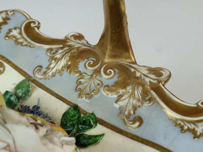 Lot 46 - A rare H&R Daniel fruit and flower basket, circa 1825-30