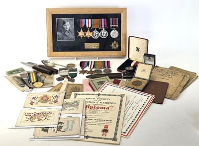 Lot 54 - WW2 Operation Market Campaign group and WW1 family-related items