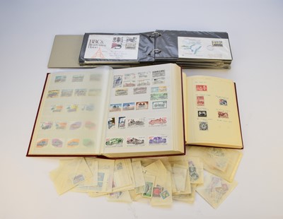 Lot 174 - Accumulation of stamps, covers etc. in two large boxes comprising box of PHQ cards, black album of gutter pairs, Year Books Presentation Packs