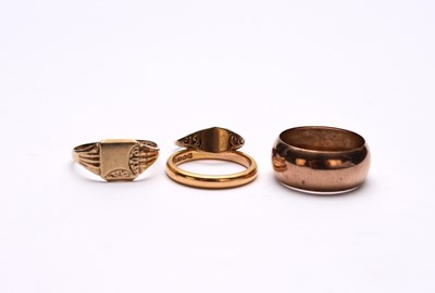 Lot 90 - Four gold rings