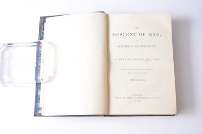 Lot 1039 - COOK, Captain James, A Voyage to the Pacific Ocean, 4to, Vol 2 only, 2nd edition 1785 / Darwin, Descent of Man 1899