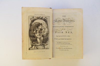 Lot 1020 - HOGARTH, William, Works, 2 vols 4to, 1833/Lady's magazine 1794/ Lear, Book of Nonsense 1895 and other children's books