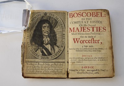 Lot 1089 - BLOUNT, Thomas, Boscobel, or the Complete History of His Sacred Majesties Most Miraculous Preservation After the Battle of Worcester