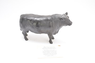 Lot 326 - Shebeg, Isle of Man, model of an Aberdeen Angus bull