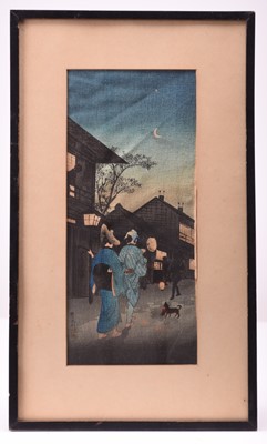 Lot 121 - A set of seven Japanese block prints with two other similar