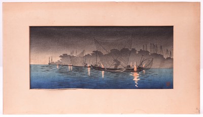 Lot 121 - A set of seven Japanese block prints with two other similar