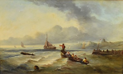 Lot 438 - A Budin (19th Century) Two Maritime Scenes