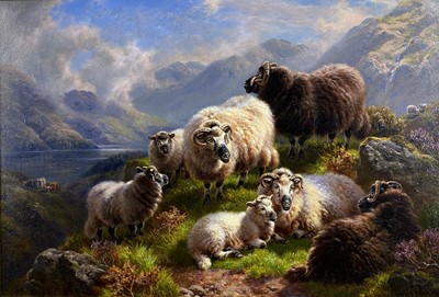 Lot 239 - William Watson II (1831-1921) Morning on the Mountains, Loch Tay, Perthshire