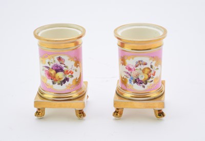 Lot 91 - A rare pair of H&R Daniel pastille burners, circa 1824