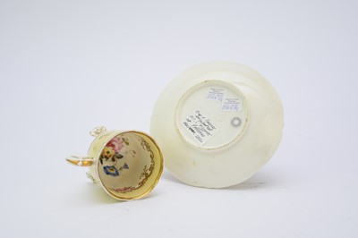 Lot 81 - H&R Daniel 'C-Scroll' border coffee cup and saucer, circa 1827