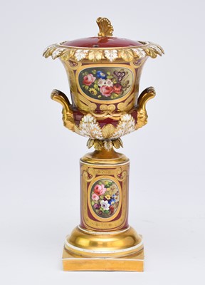 Lot 99 - H&R Daniel pot pourri vase and cover, circa 1822-27