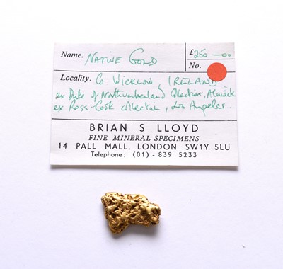 Lot 99 - A gold nugget