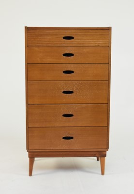 Lot 571 - An Austinsuite mid-20th century teak tallboy chest of drawers