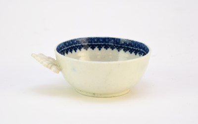 Lot 184 - Caughley 'Fisherman' taster or caddy spoon, circa 1785-90