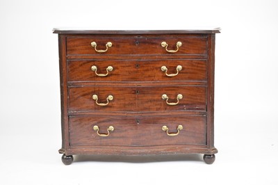 Lot 209 - A George III Mahogany serpentine fronted chest