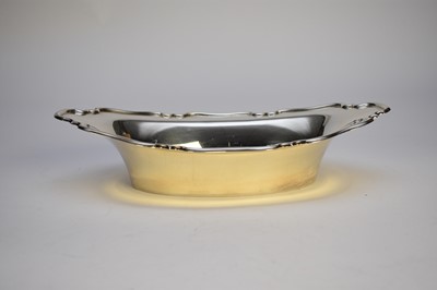 Lot 39 - A silver oval bowl