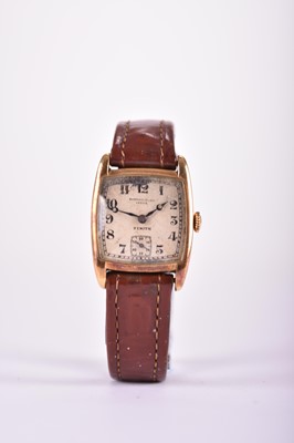 Lot 105 - Zenith: A gentleman's 18ct gold wristwatch