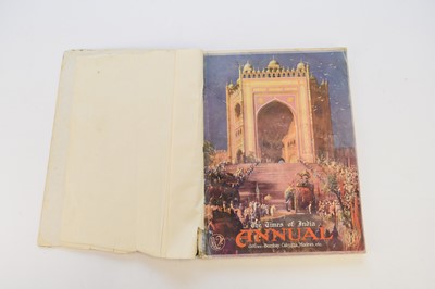 Lot 1075 - THE TIMES OF INDIA ANNUAL 1930. Folio, Calcutta 1930. Tipped-in colour plates and several colour adverts.