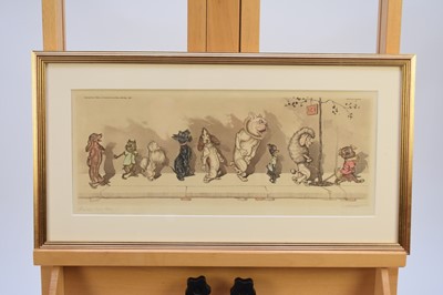 Lot 421 - Boris O'Klein (1893-1985) Five Comical Dog Prints