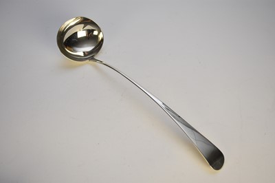 Lot 43 - A George III silver soup ladle