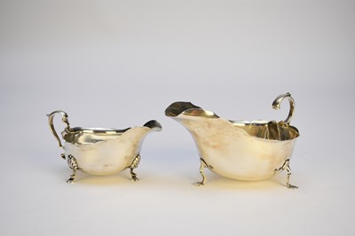 Lot 53 - Two silver sauce boats