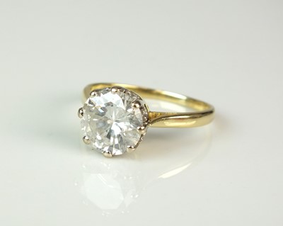 Lot 50 - An 18ct gold single stone brilliant cut diamond ring