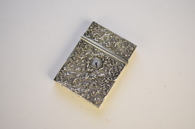 Lot 45 - A William IV silver card case